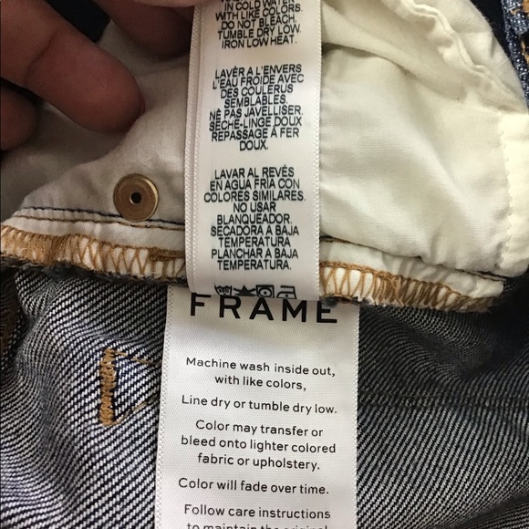 Frame Le High Destroyed/Raw Hem Skinny Jeans - Picture 8 of 10